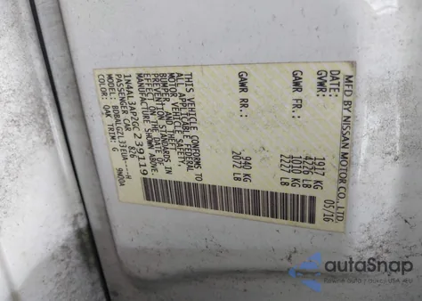 2016 Nissan Altima 2.5 S from USA, damaged, VIN 1N4AL3AP2GC239119